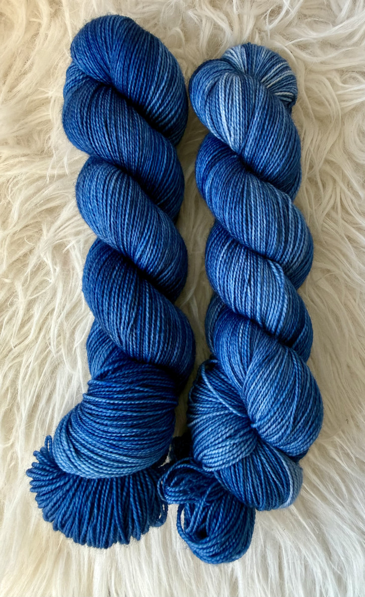 "Just Blue" High Twist Sockenwolle